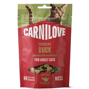 Carnilove Cat Crunchy Snack Anka & Hallon 鈥?spannm氓lsfritt kattgodis