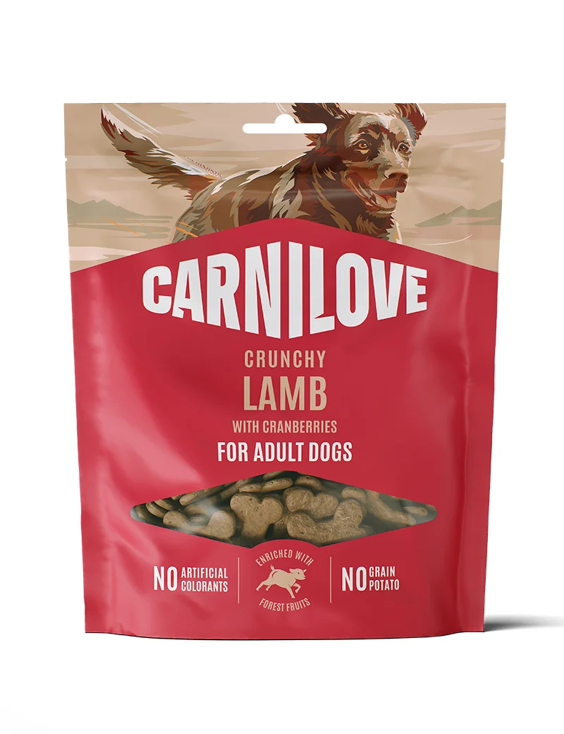 Carnilove Crunchy Snack Lam & Tranebær 200gr