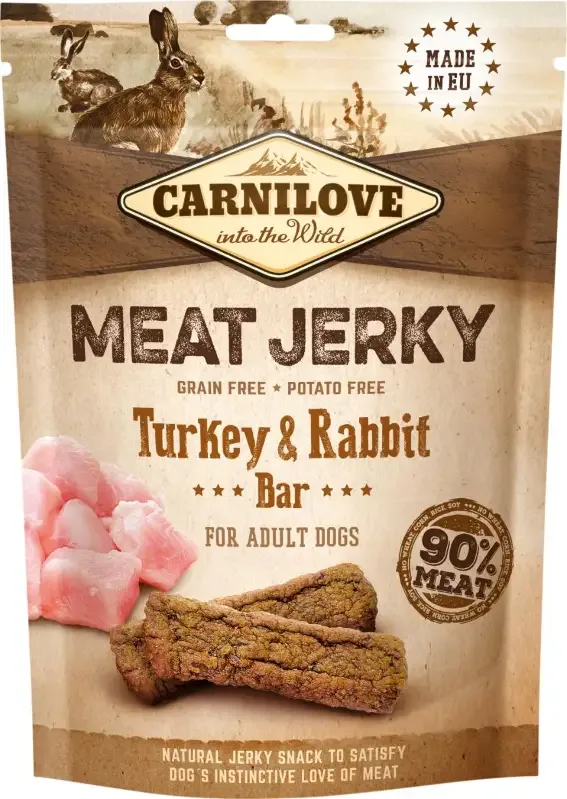 Carnilove – Jerky kalkun & kaninbar