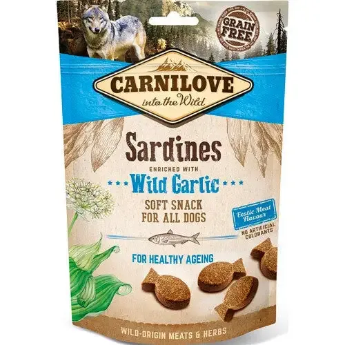Carnilove – Myk Snack, Sardiner og hvitløk, 200g