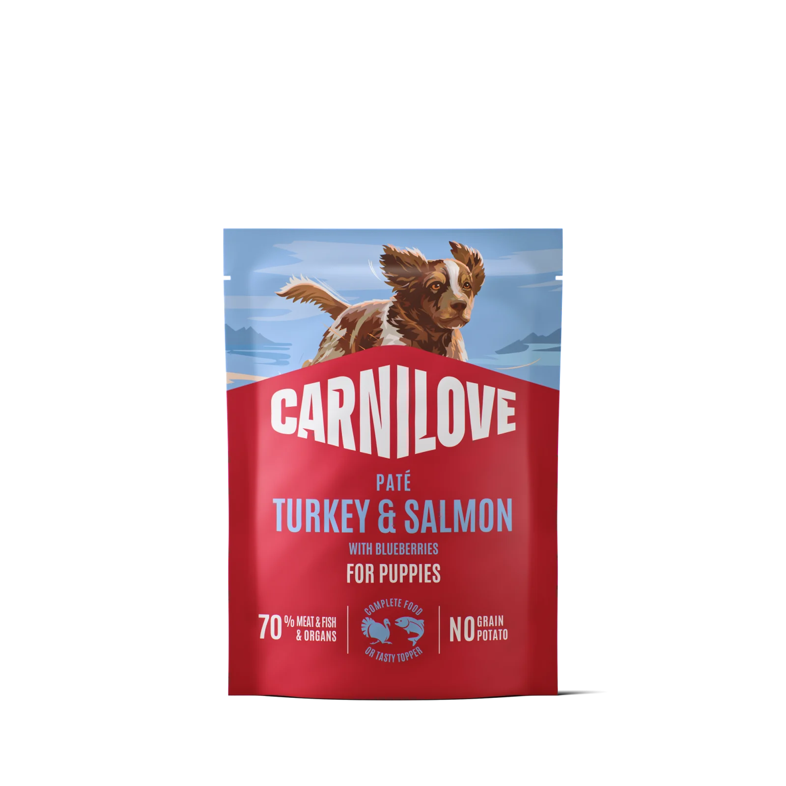 Carnilove Pat茅 Kalkon & Lax med Bl氓b盲r Valp 300 g