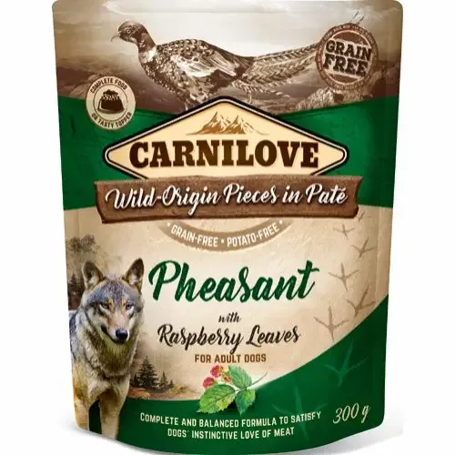 Carnilove – Posepate Fasan med Bringebærblader, 300g