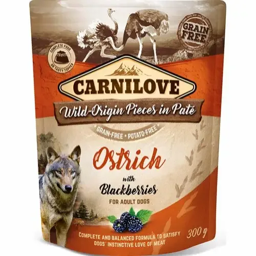 Carnilove – Posepaté Struts med Bjørnebær, 300g