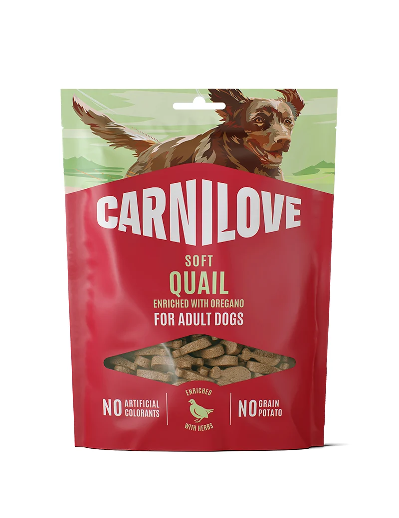 Carnilove soft snack Vagtel og Oregano 200g - Image 2