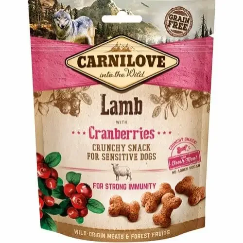 Carnilove – Sprø snop, Lam & Tranebær, 200g