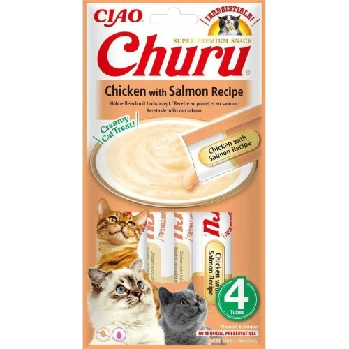 Cat Creamy Treat Chicken with Salmon