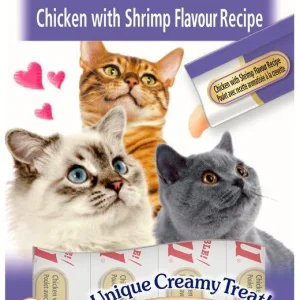 Cat Creamy Treat Chicken with Shrimp flavor