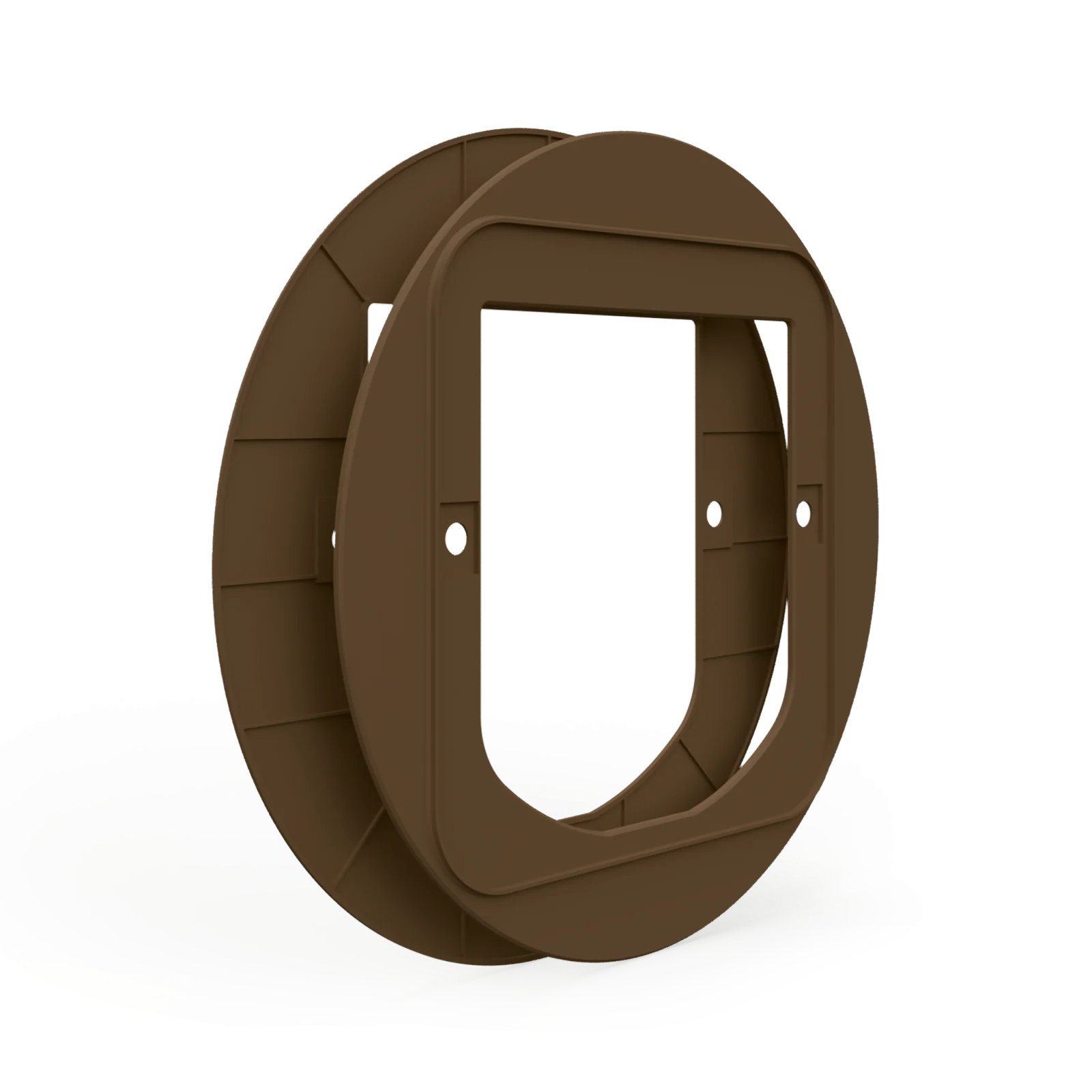Cat Flap Mounting Adaptor Brun