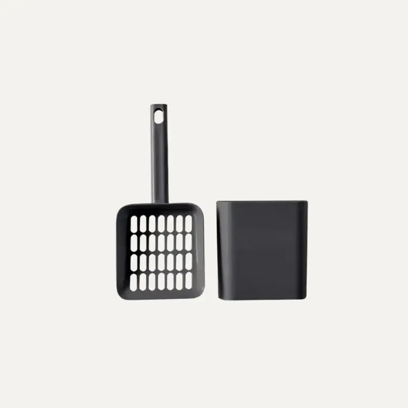 Cat Litter Scoop & Holder Gray