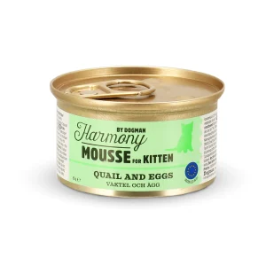Cat Mousse Kitten Vaktel/Egg 85g