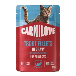 Cat Pouch med saus rik p氓 酶rret, tilsatt echinacea