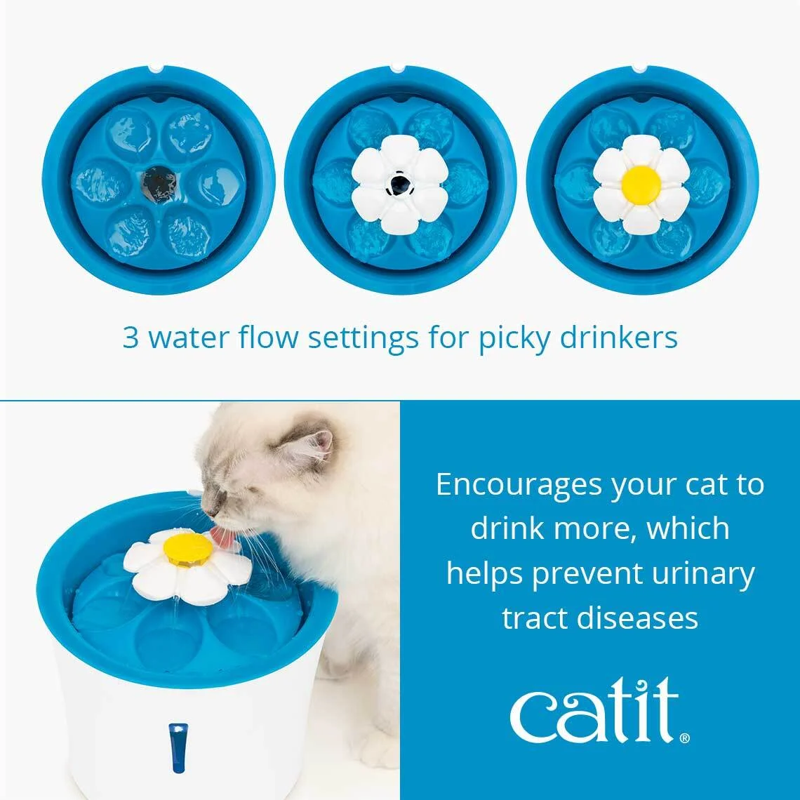 Catit vannfontene Flower LED - Image 2