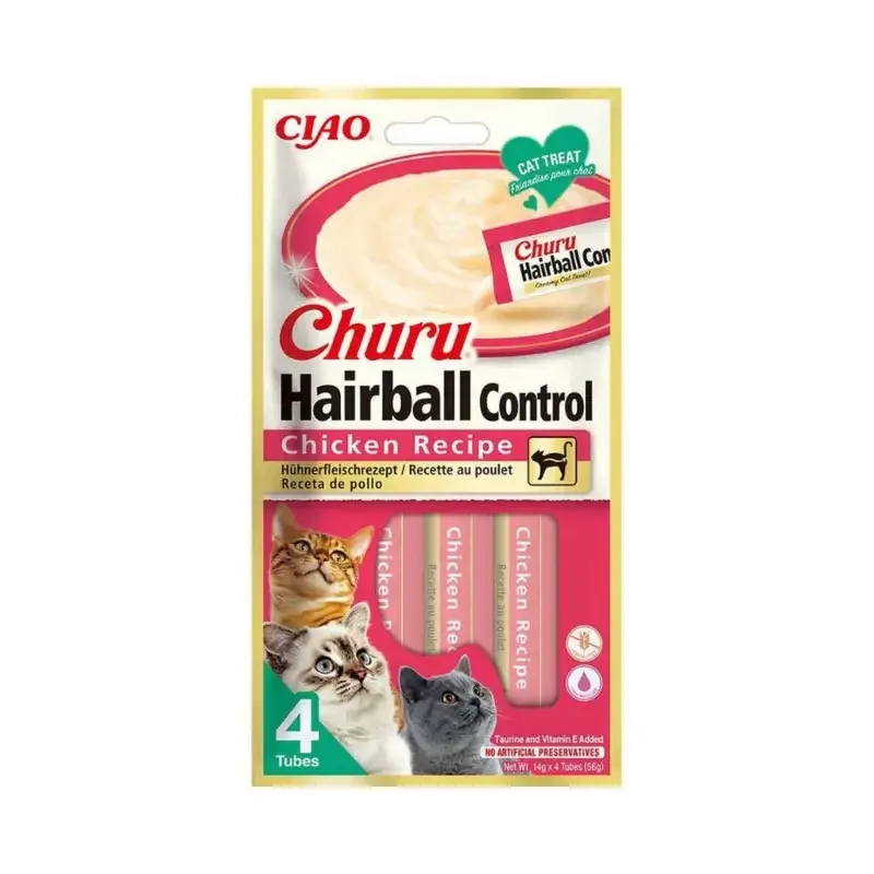 Churu Cat Puree Hairball Control Chicken