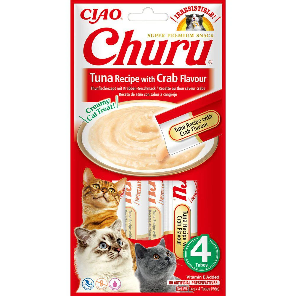 Ciao Churu katt Tunfisk med krabbe smak 4stk
