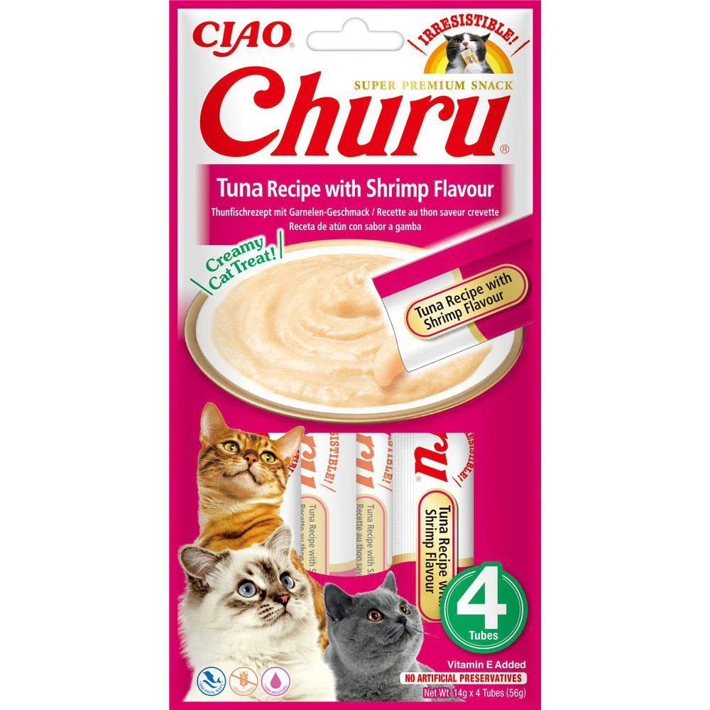 Ciao Churu katt Tunfisk med reke smak 4stk