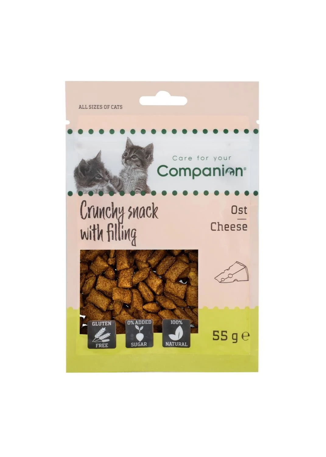 Companion Cat Crunchy Snack With Filling – Cheese