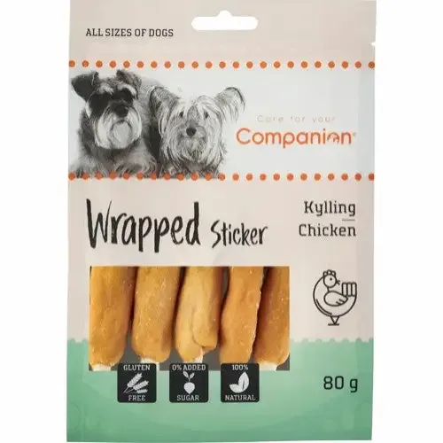 Companion – Kylling innpakket pinner, 80g