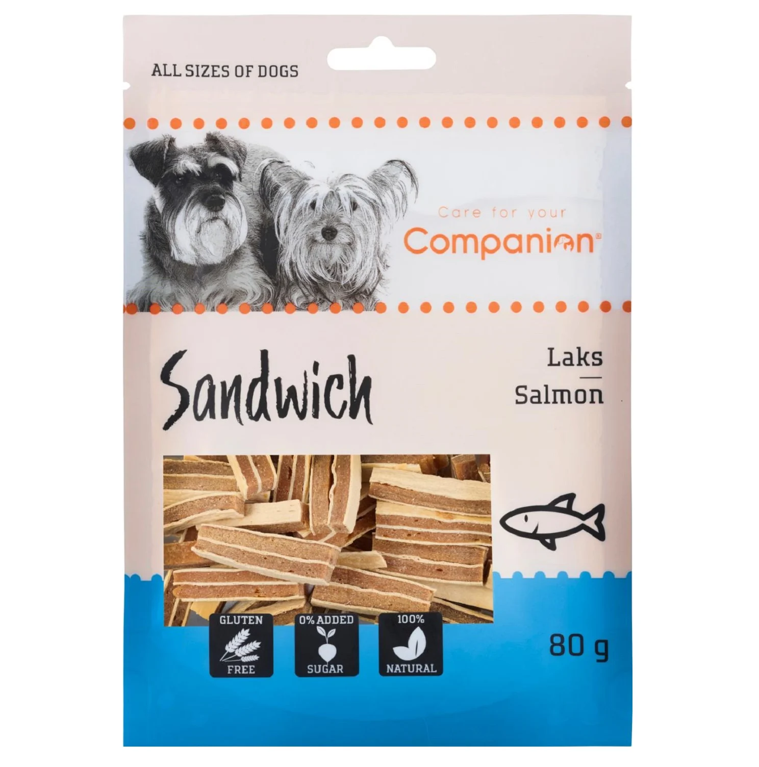 Companion salmon sandwich