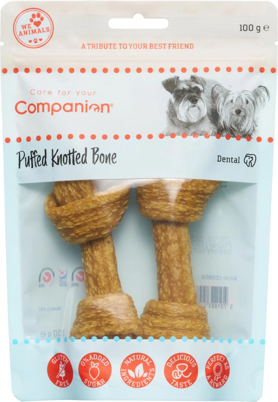Companion Tyggesnack, Puffet Ben Med Kylling, 100 G