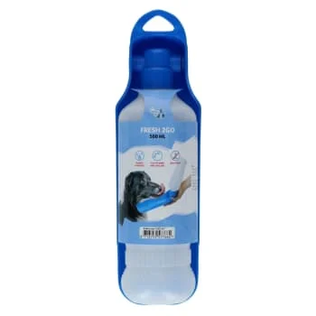 CoolPets Fresh 2GO Vannflaske til Hund 500 ml – Praktisk reiseflaske med belteklips