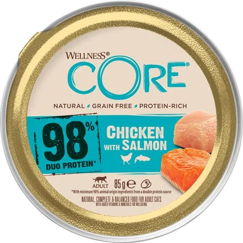 CORE 98 kylling med laks 12 x 85g