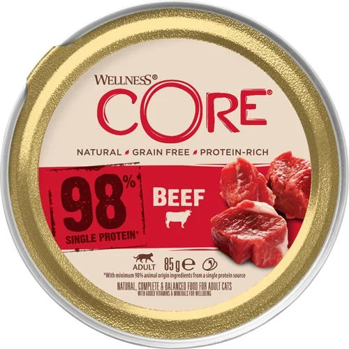 CORE 98 oksekjøtt katt 12 x 85g