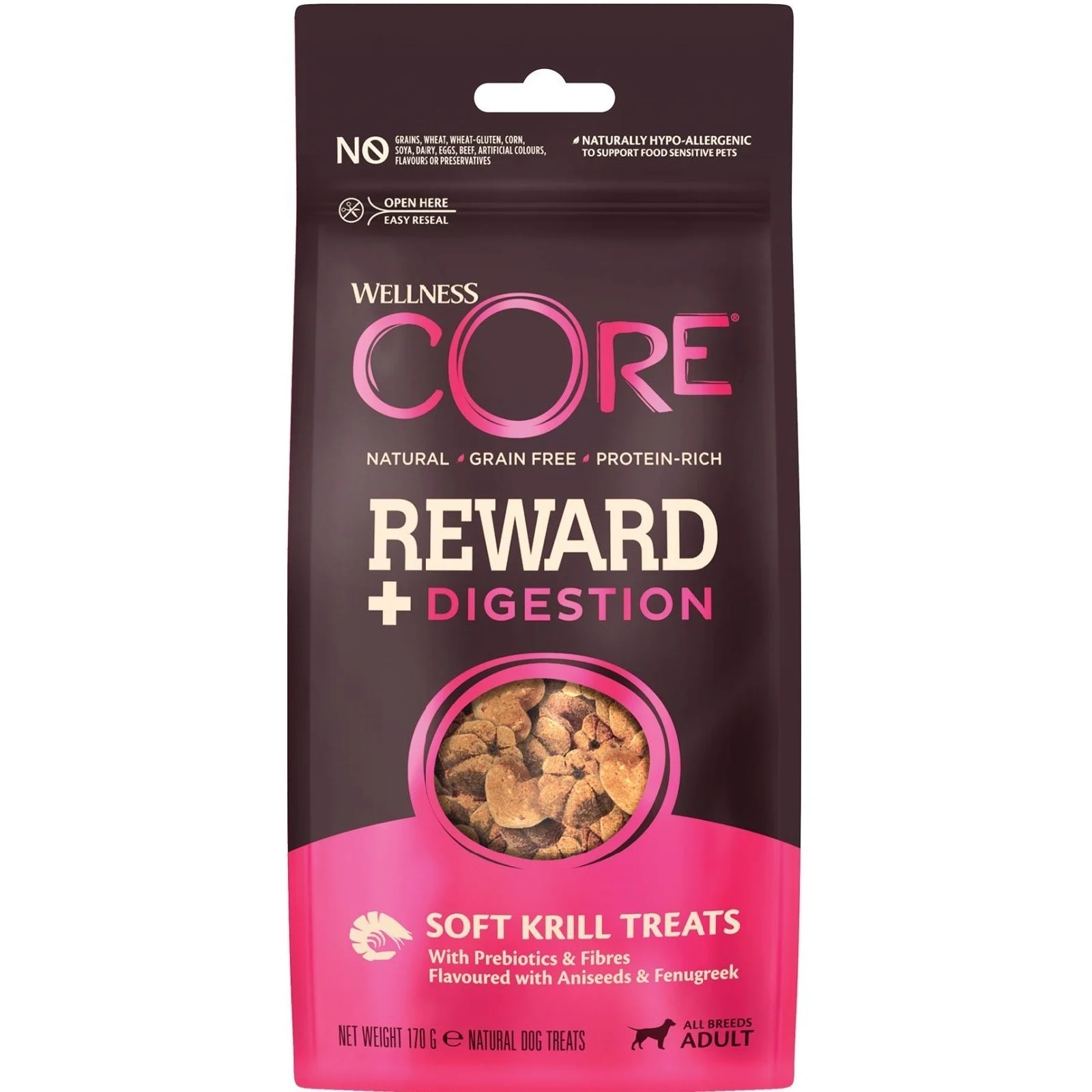 CORE Reward+ Treats Digestion – 8 x 170gram