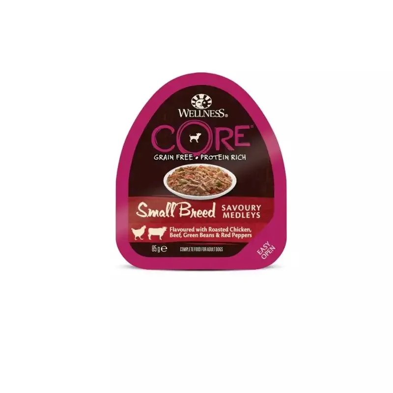 Core Small Breed Savoury Medleys Flavoured with Roasted Chicken, Beef, Green Beans & Red Peppers