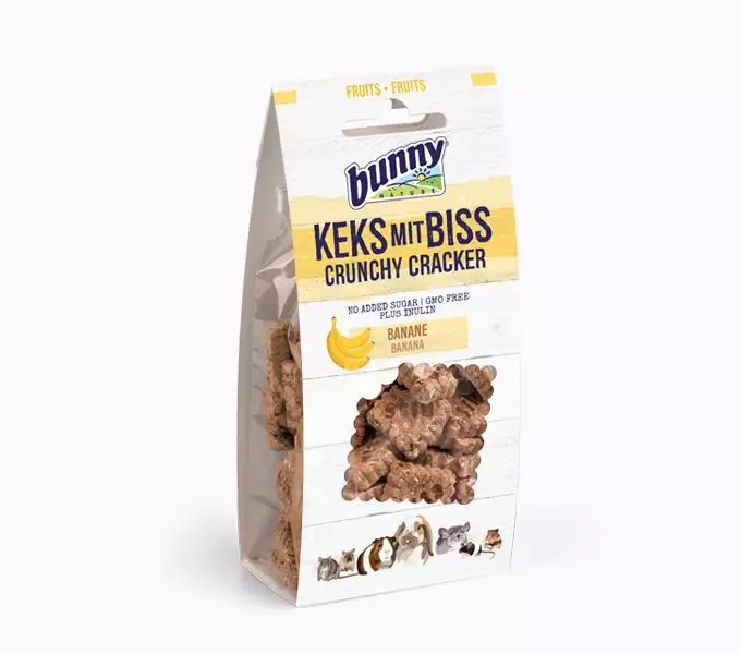 CRUNCHY CRACKER Banana 50g, Bunny (6)