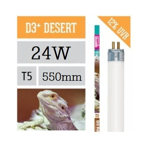 D3+ DESERT Arcadia, T5, 24W, 55cm, 30%Uva, 12%Uvb, 7000K