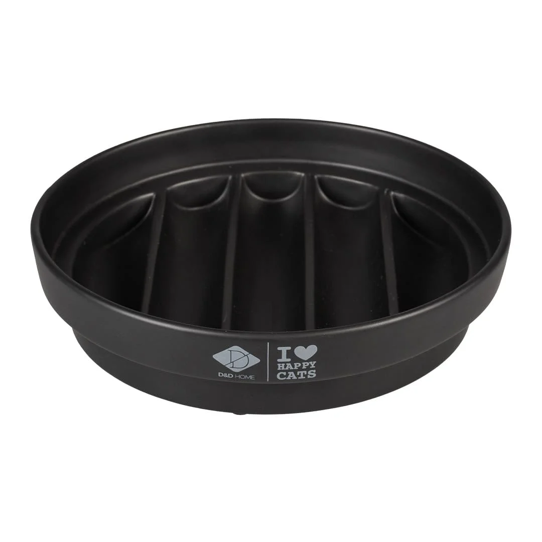 D&D Keramikkskål Sue Slowfeed Wave Svart 750ml