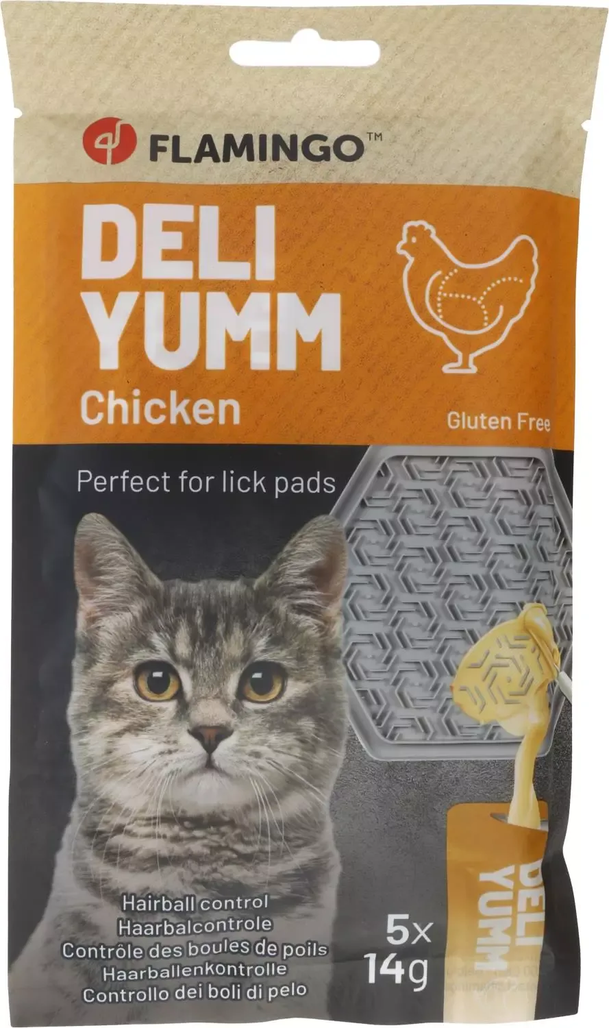 Deli Yumm katt paste hårball kylling 70gr(12)
