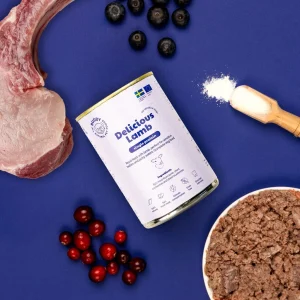 Delicious Lamb Hundemat v氓tf么r 400g