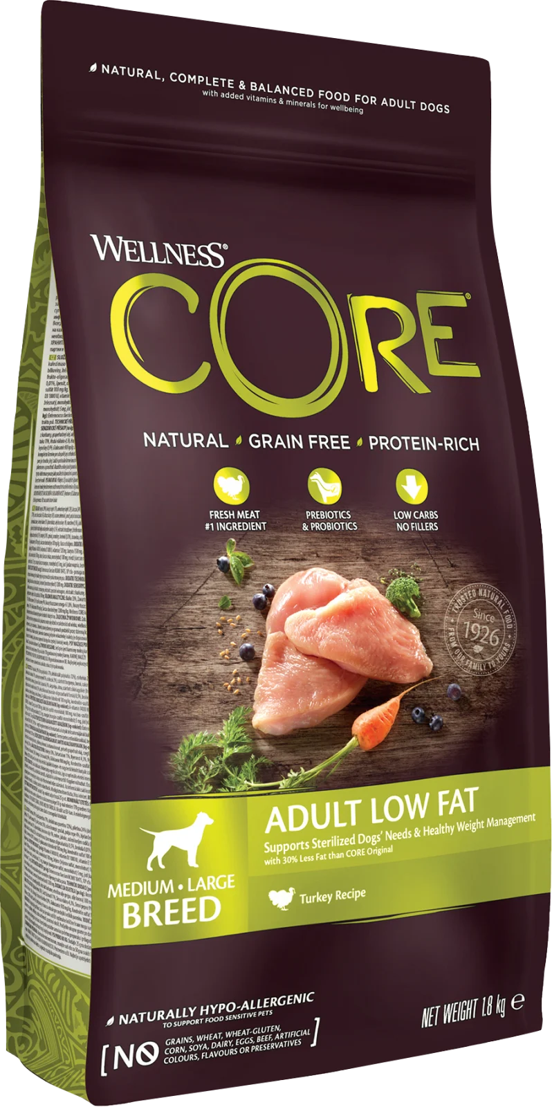 Dog Adult Low Fat Medium & Large Breed Turkey Dry