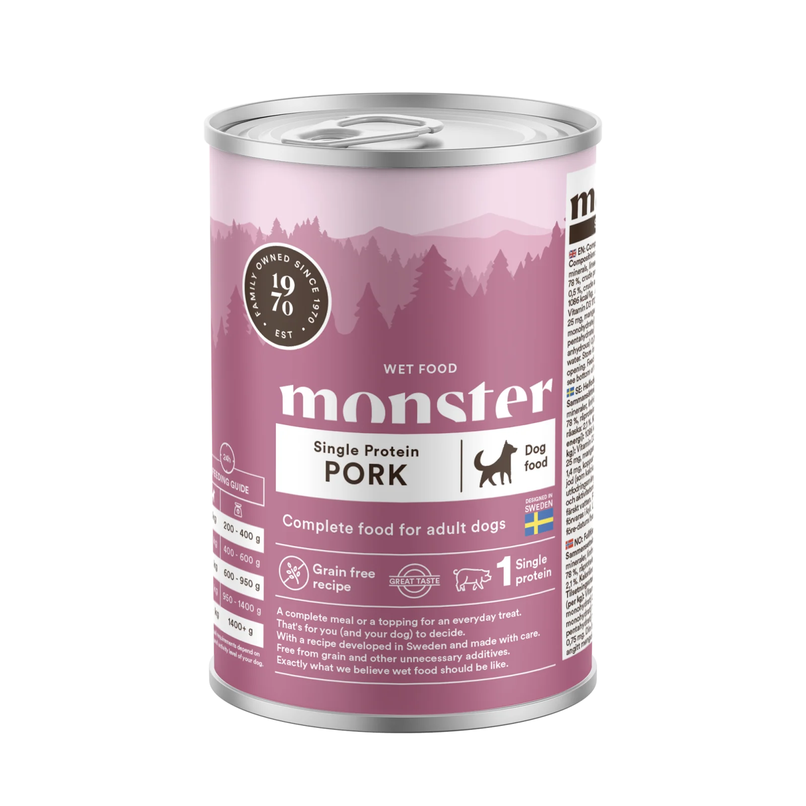 Dog Adult Single Protein Pork Can