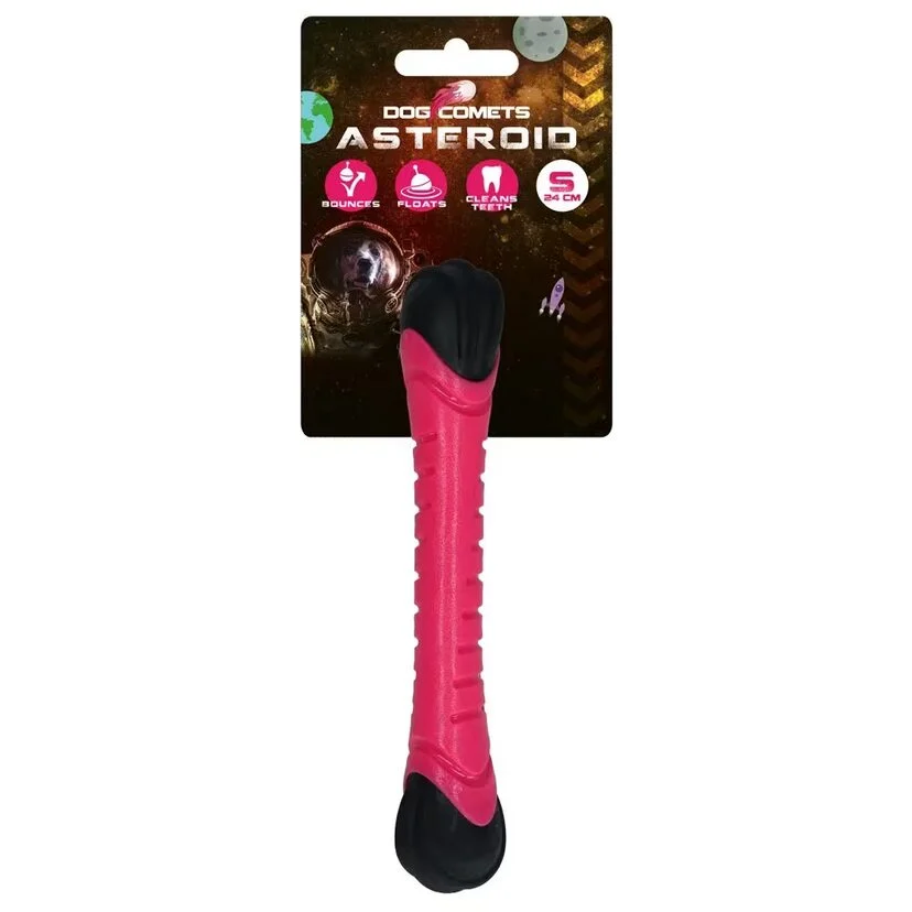 Dog Comets Asteroid Fetch Stick Small Rosa