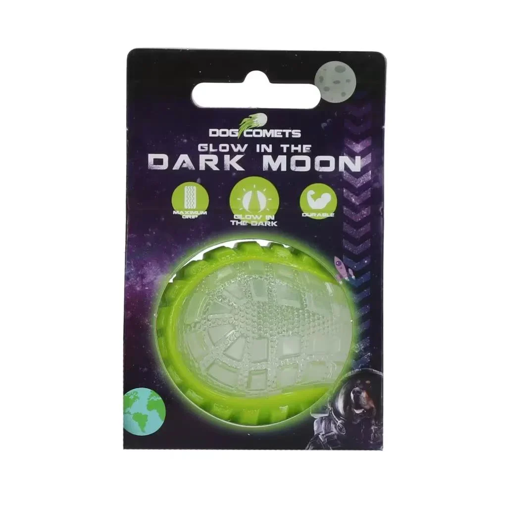 Dog Comets Glow In The Dark Moon Ball M Grønn - Image 2