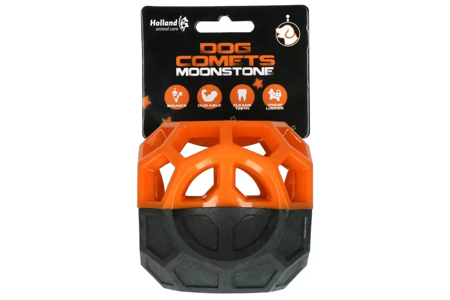 Dog Comets Moonstone Treat Cube Oransje – Aktiveringskube til hund med godbitfyll og pip