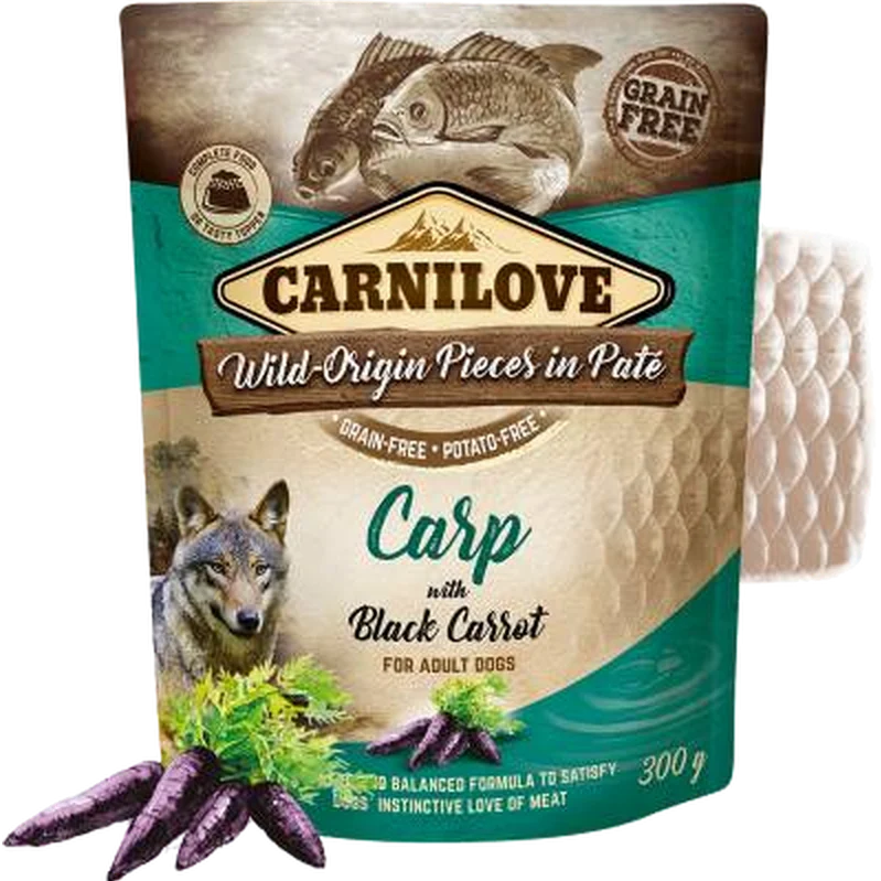 Dog Pouch Pat茅 Carp with Carrot
