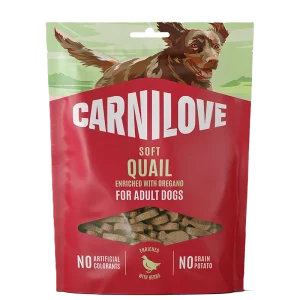 Dog Soft Snack Vaktel beriket med oregano