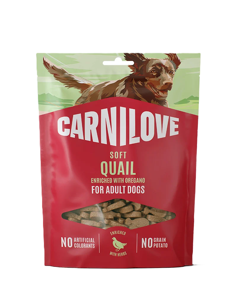 Dog Soft Snack Vaktel beriket med oregano