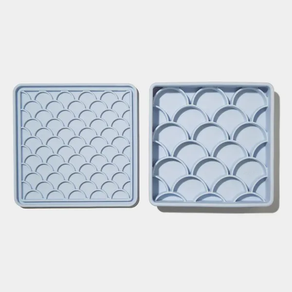 dogged 3-in-1 Fish Scale Slowfeeder Bowl Sky