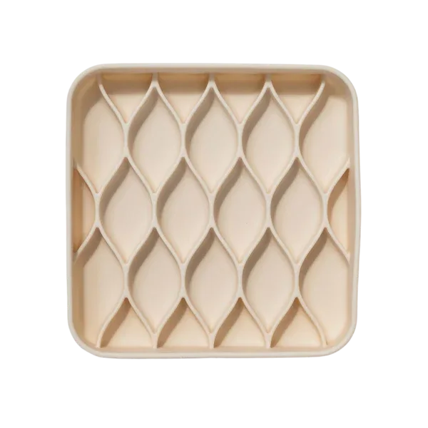 dogged Argyle Slowfeeder Bowl Buttercream