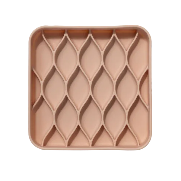 dogged Argyle Slowfeeder Bowl Rose Water
