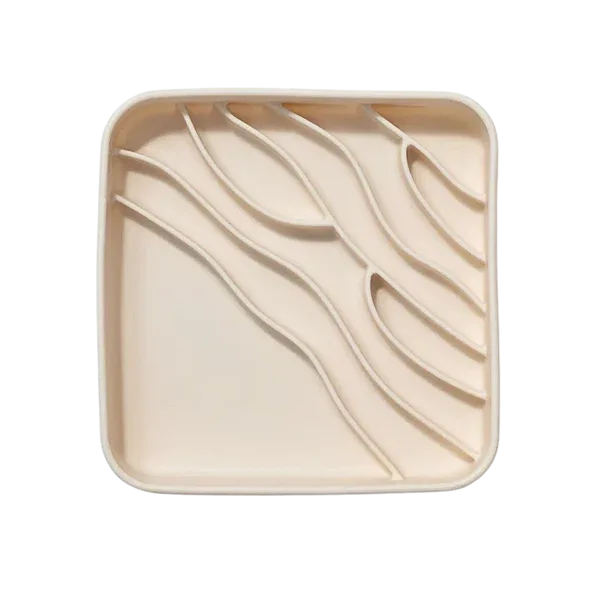 dogged Beach Slowfeeder Bowl Buttercream