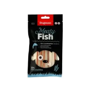Dogman – Kjøttfulle fisk- og kyllingstrimler, 80g