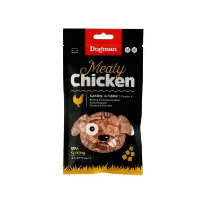 Dogman – Kjøttfulle kylling- og riskuber, 80g