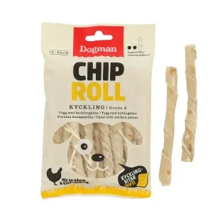 Dogman – Kylling Chip Rull, 10 stk.