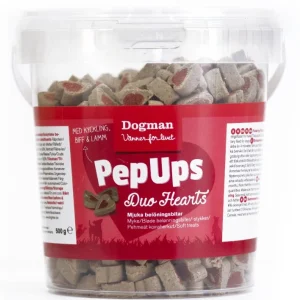 Dogman Pep Ups Duo Hearts