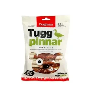 Dogman tyggepinner med and, 25-pakning